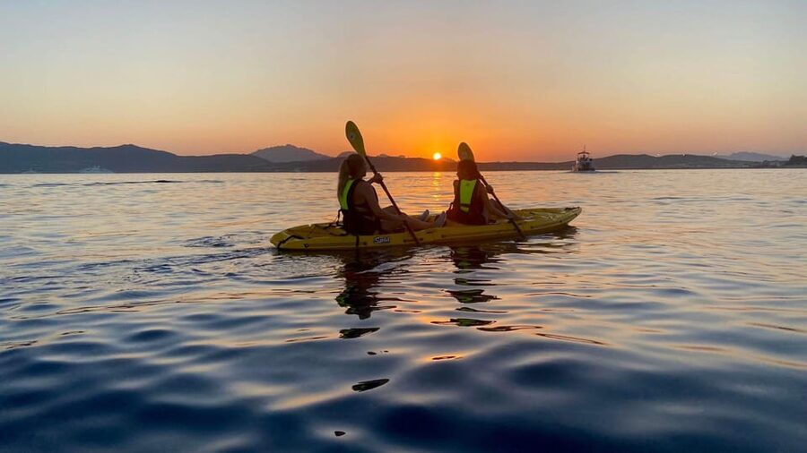 Golfo Aranci: Small group Kayak tour with Aperitif &dolphins - The search for dolphins at the fish farm
