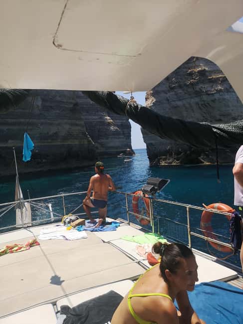 Lampedusa: Yacht excursion, swimming stops and typical lunch - Muro Vecchio, caves, and the north coast