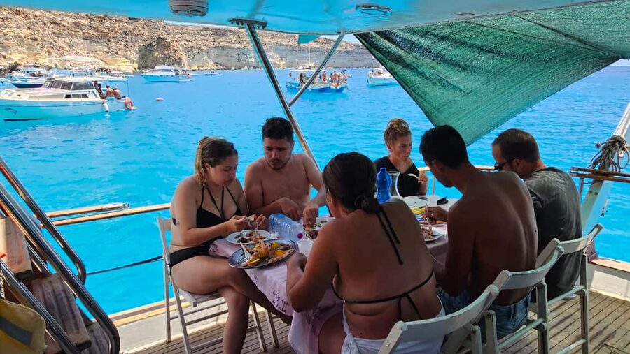 Lampedusa: Yacht excursion, swimming stops and typical lunch - Rabbit Island and the long midday stop