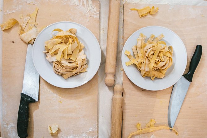Learn to Make Pasta & Tiramisu with Wine and Limoncello Included - Choosing your sauce, without making it