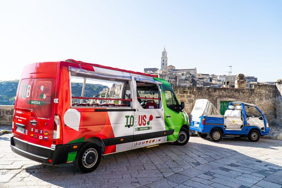 Matera: Open Top Bus Tour with Entrance to Casa Grotta - Sant’Agostino and the approach to the caves