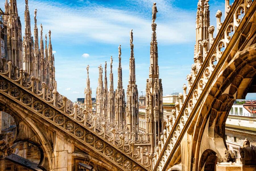 Milan Duomo Cathedral and Rooftop Terrace Guided Tour - San Gottardo Church is an extra stop, not a guided one