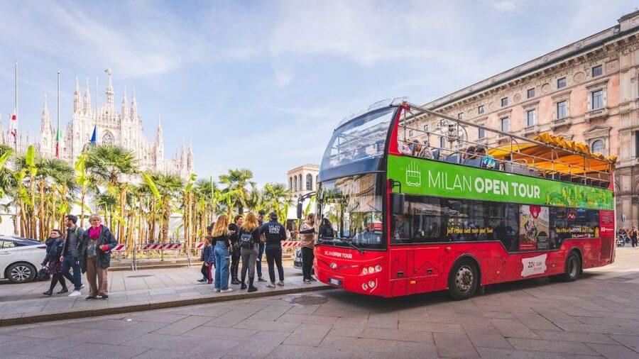Milan: Gray Line Milan Open Tour Hop-On Hop-Off Bus Tour - Navigli and the longer Fashion, Design and Leisure route
