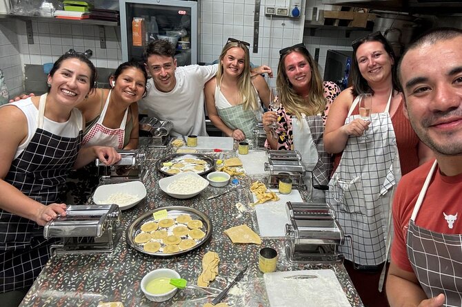 Milan: Pasta and Tiramisu Small Group Cooking Class with Wine - Sitting down to eat what you made