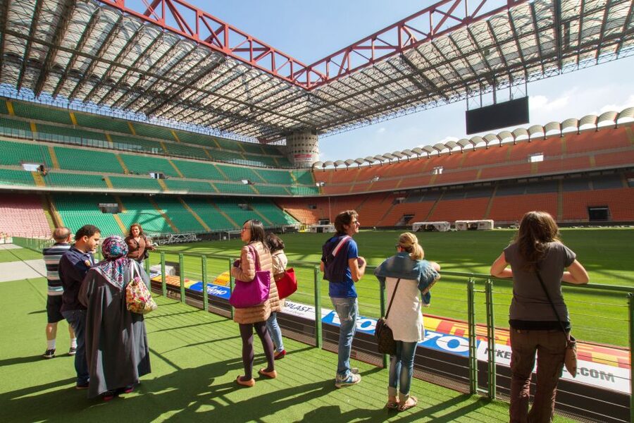 Milan: San Siro Stadium Entry Ticket and Optional Bus Ticket - What you see after entering at Gate 8