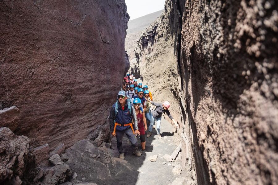 Mount Etna: Guided Volcano Summit Hiking Tour with Cable Car - The lava channel and tunnel