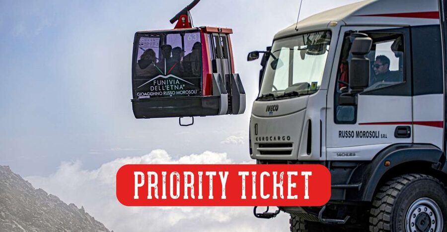 Mount Etna: Roundtrip Cable Car and 4x4 Bus Ticket - The cable car from 1,900 to 2,500 meters