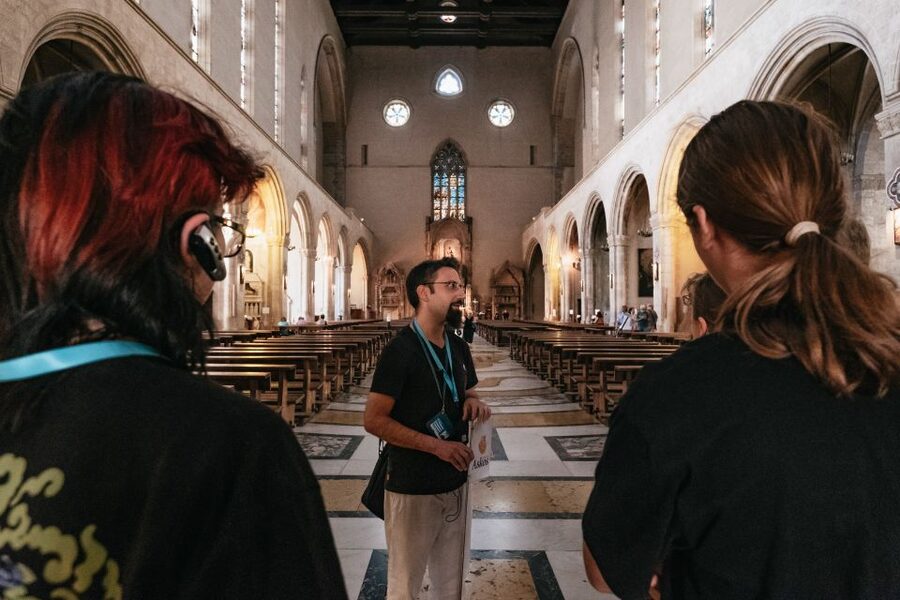 Naples: Downtown Tour with Veiled Christ & St Clare Tickets - Gesù Nuovo and the first look at old Naples