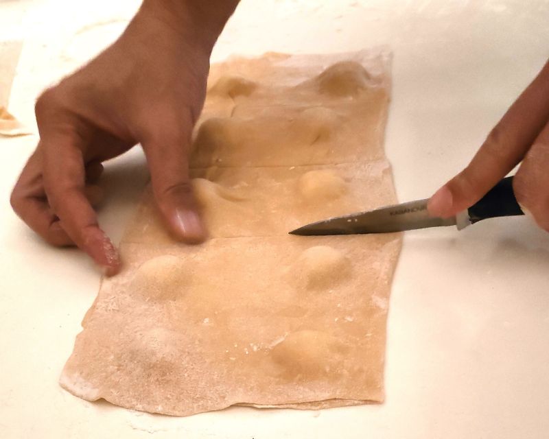 Naples: Pasta Making Class with Starter and Drink - Sitting down to eat what you made