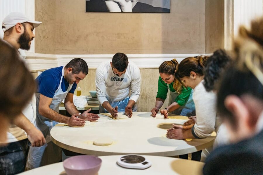Naples: Pizza-Making Workshop with Drink and Appetizer - Fresh bruschetta while the dough rests