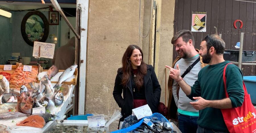 Palermo: Street Food and Local Market Tasting Tour - Starting between the bronze lions of Teatro Massimo