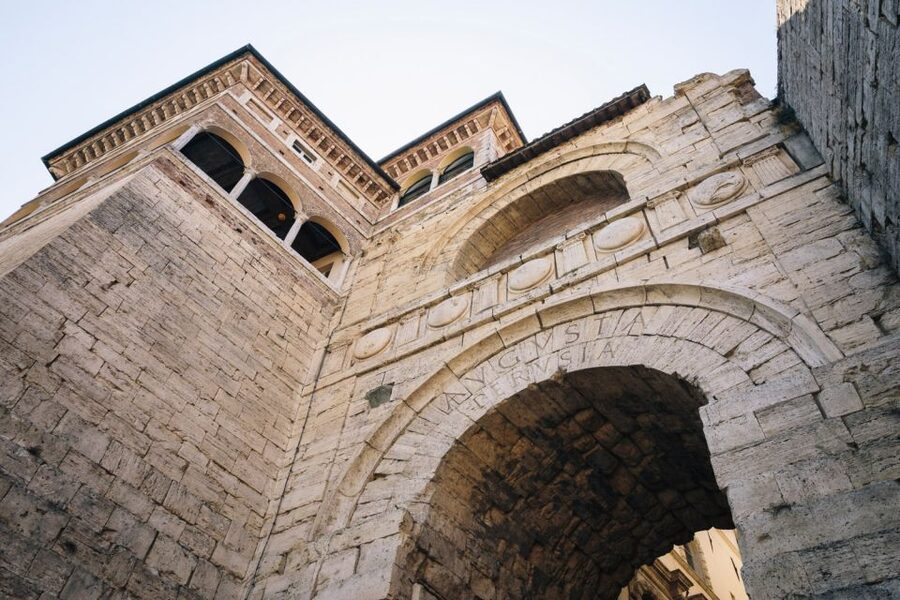 Perugia: Old Town Walking Tour, Piazza IV Novembre - Entering Rocca Paolina Underground