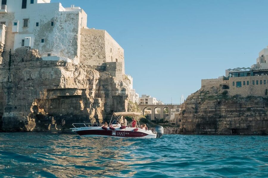 Polignano Sea Caves: Boat Tour with Snorkeling & Aperitif - Grotta Palazzese and the smaller coastal stops