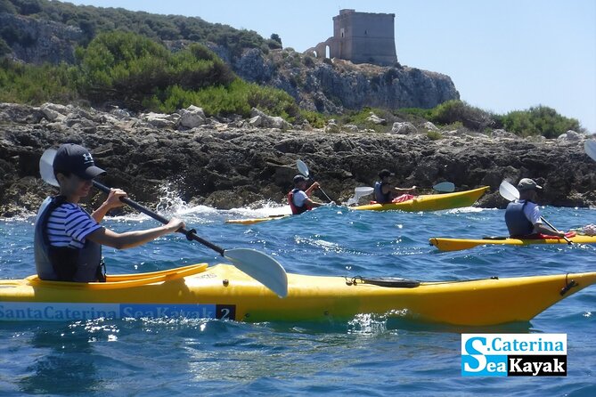 Porto Selvaggio kayak tour + cliff diving + cold spring immersion - Porto Selvaggio bay brings the cold-spring challenge