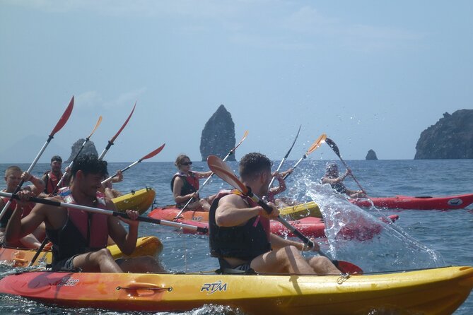 Private Tour explore Vulcano Island by Kayak & Coasteering - Passing the bubbling fumaroles