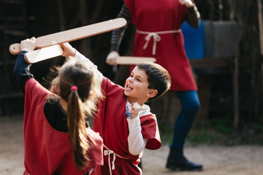 Rome: 2-Hour Gladiator School - Wearing the tunic makes children part of the story