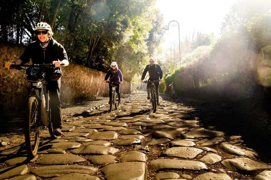 Rome: Appian Way Aqueducts Bike Tour (UPG Catacombs & Lunch) - Porta San Sebastiano and the first Roman roads