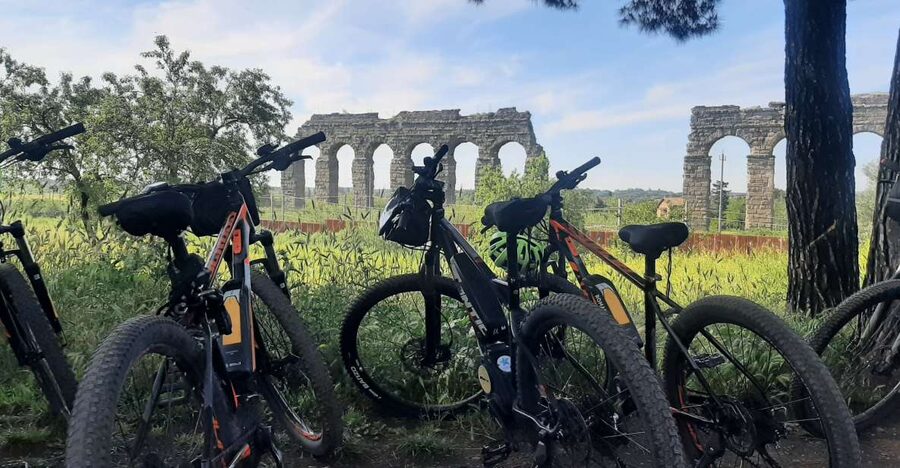 Rome: Appian Way Aqueducts Bike Tour (UPG Catacombs & Lunch) - Caffarella Park and the Ninfeo di Egeria