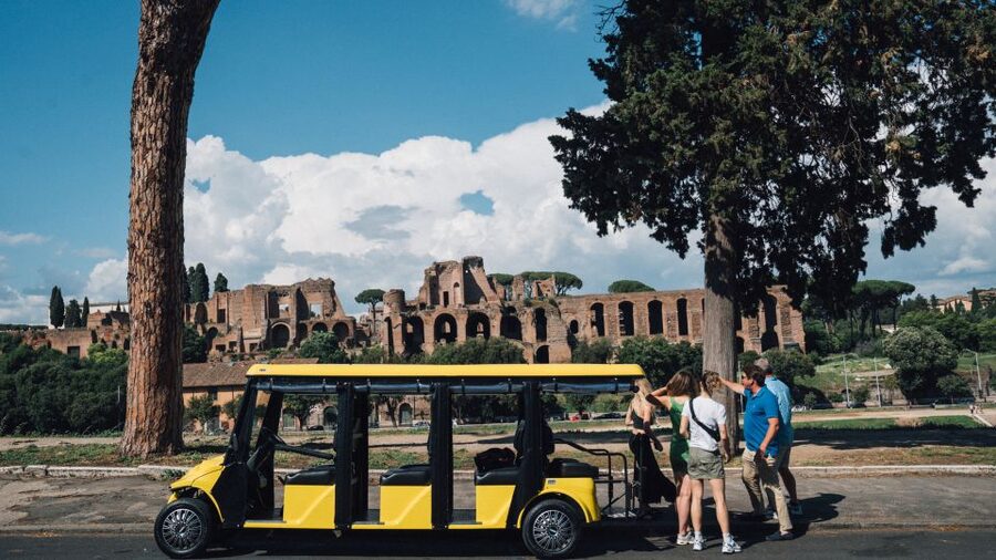 Rome: Appian Way Golf Cart Tour with Roman Catacombs Entry - Leaving the Pantheon for the Appian Way