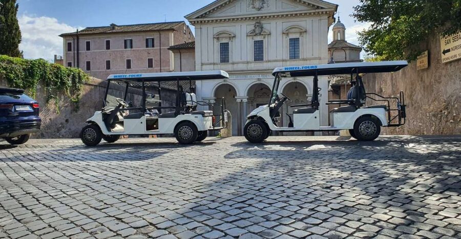 Rome: Catacombs and Appian Way Golf Cart Small-Group Tour - From Termini to the Colosseum and Baths of Caracalla