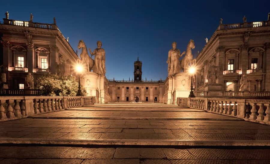 Rome: City Golf Cart at Night Tour - Piazza del Campidoglio and Michelangelo’s hilltop design