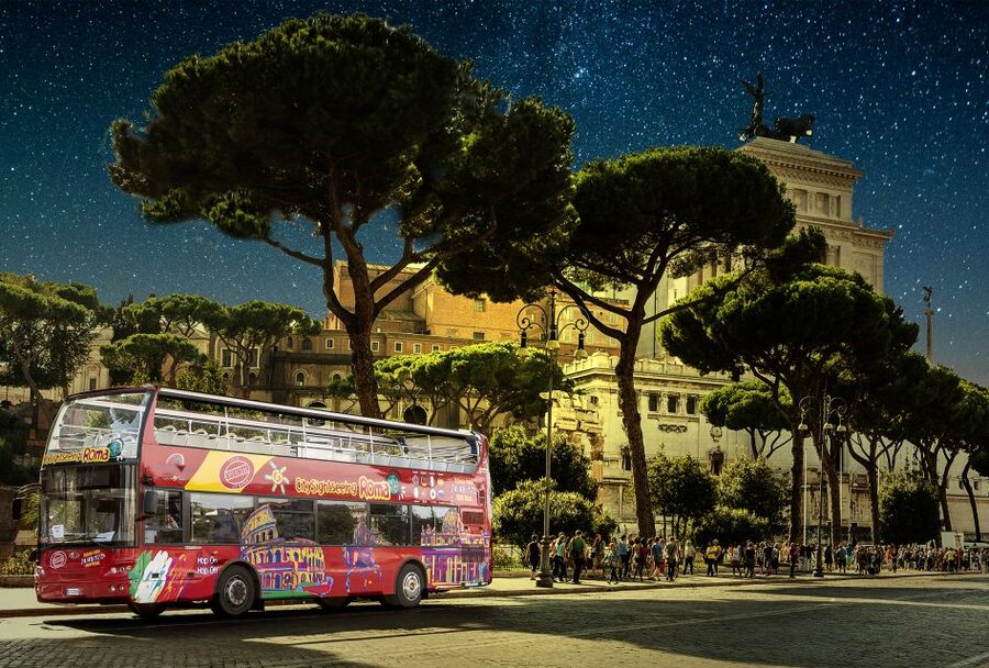 Rome: City Highlights Open-Top Bus Night Tour - Key points to know before you book