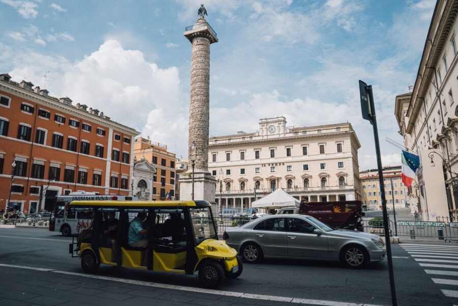 Rome: City Highlights Tour by Electric Golf Cart - Ending outside the Colosseum