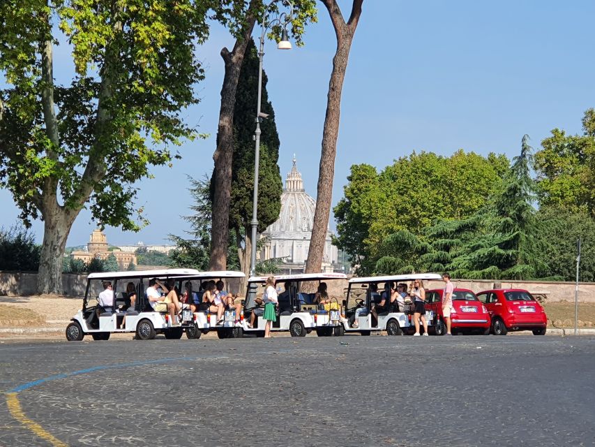 Rome: City Tour by Golf Cart with Gelato - Gianicolo Hill and Rome from above