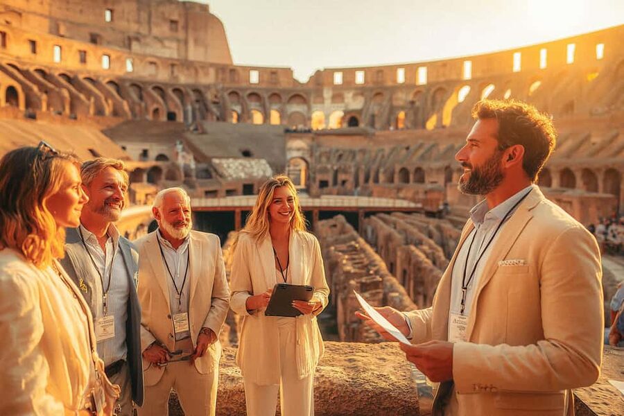 Rome: Colosseum Arena Twilight Tour & Imperial Forum Visit - Meeting near the Colosseum Metro Station