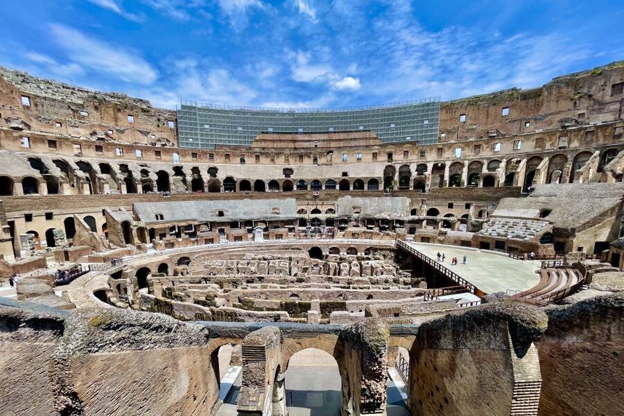 Rome: Colosseum Guided Tour with Entry Tickets - The arena view and the emperor’s box