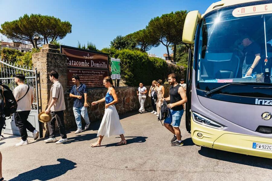 Rome: Crypts and Catacombs Underground Tour with Transfers - The coach transfer to Rome’s catacombs