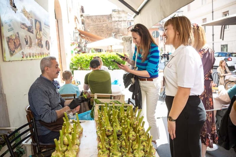 Rome: Eat Like a Roman Ghetto & Campo de' Fiori Food Tour - Supplì, Roman pizza, and porchetta