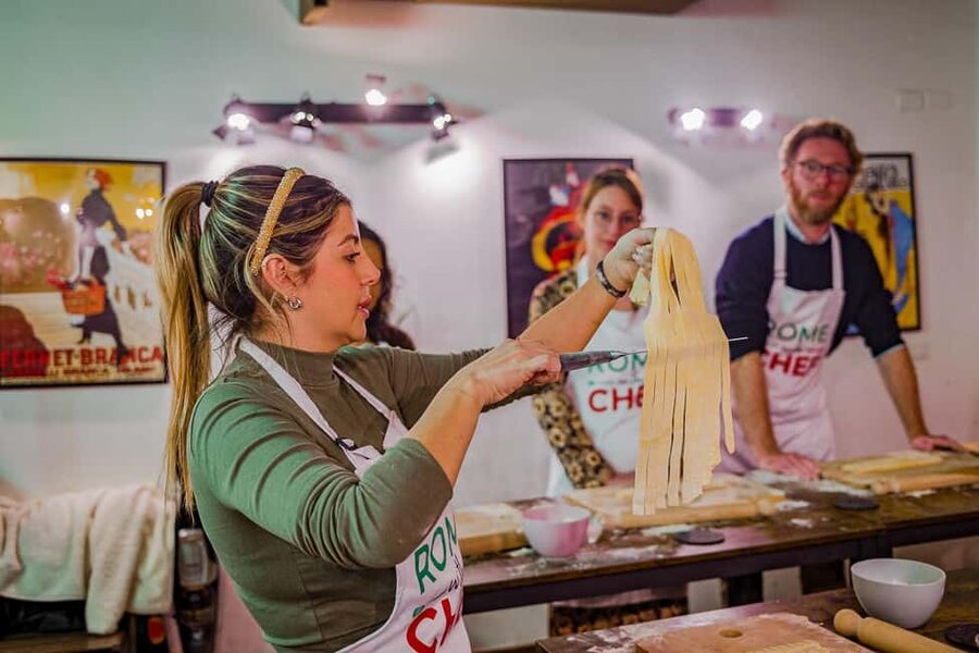 Rome: Family-Friendly Pasta and Tiramisu Cooking Class - Eating what you made