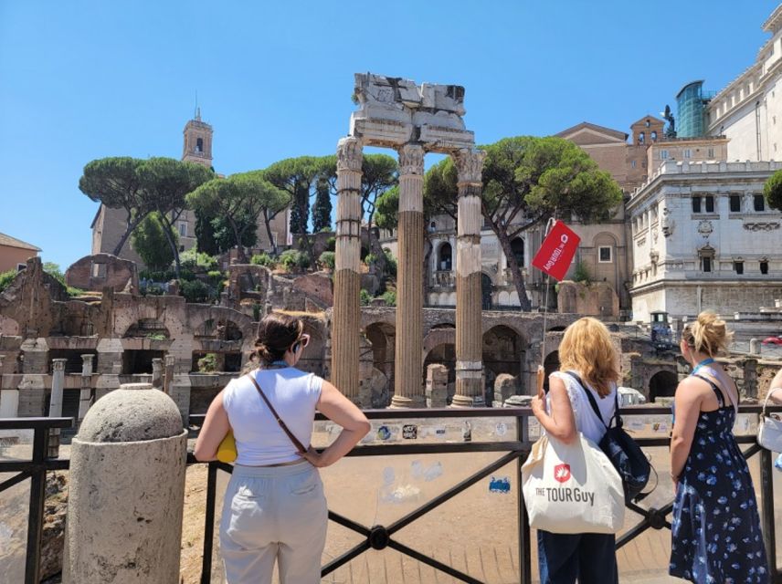 Rome: Full-Day Colosseum, Vatican Museums & City Center Tour - Walking through the Roman Forum
