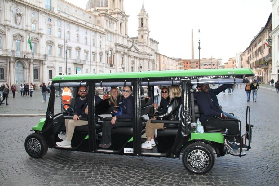 Rome: Golf Cart Tour with Artisanal Gelato Tasting - Why a golf cart works well in Rome