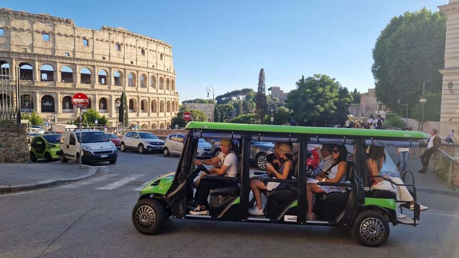 Rome: Golf Cart Tour with Artisanal Gelato Tasting - Circus Maximus and the Mouth of Truth