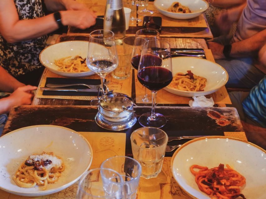 Rome: Guided Food Tour in Trastevere - Spirito di Vino and the sit-down pasta meal