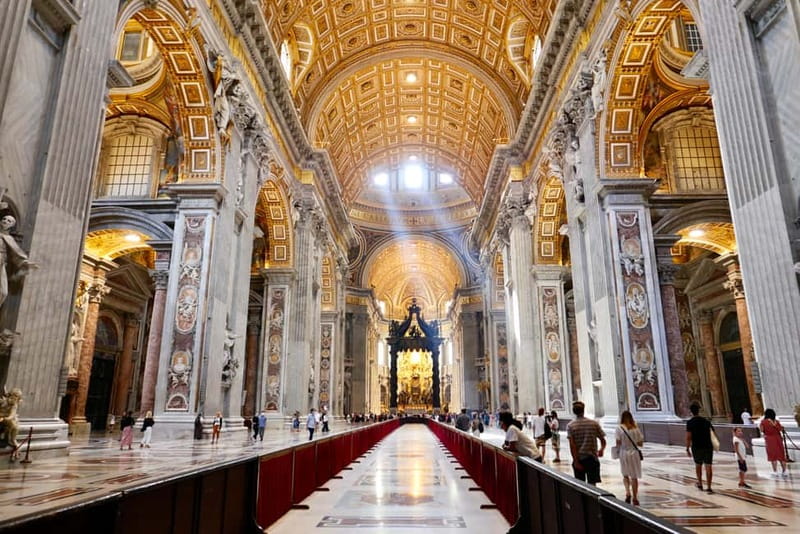 Rome: Guided Tour of St. Peter's Basilica, Grottoes & Square - The basilica’s marble, mosaics, and enormous scale