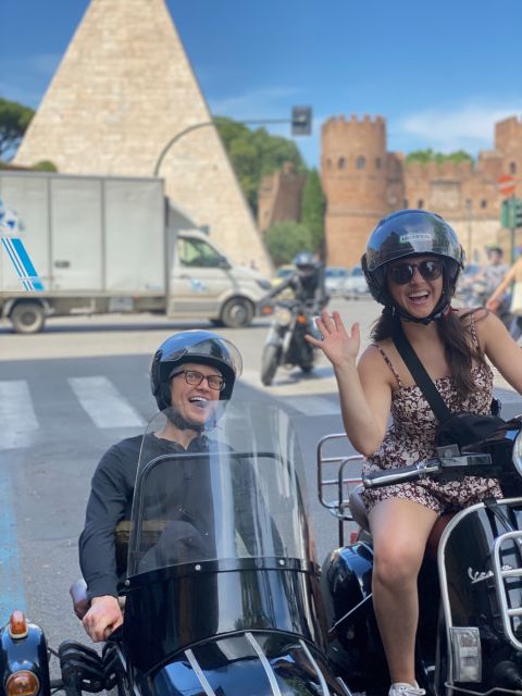 Rome: Highlights Vespa Sidecar Tour with Coffee and Gelato - What riding in the sidecar is really like
