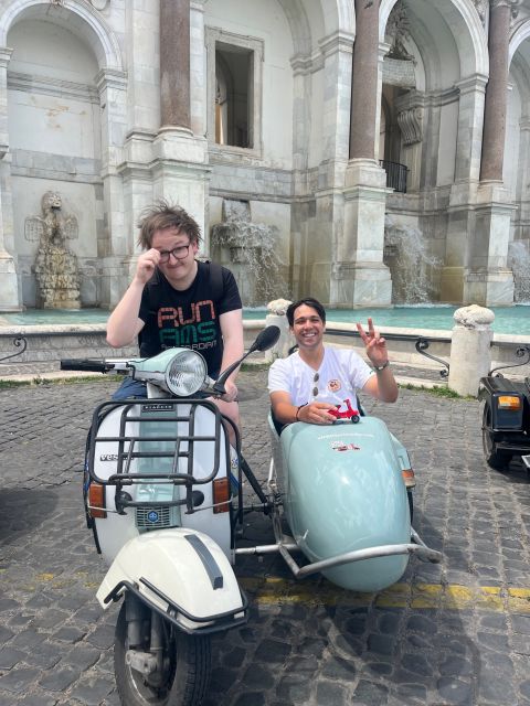 Rome: Highlights Vespa Sidecar Tour with Coffee and Gelato - Weather, timing, and practical comfort