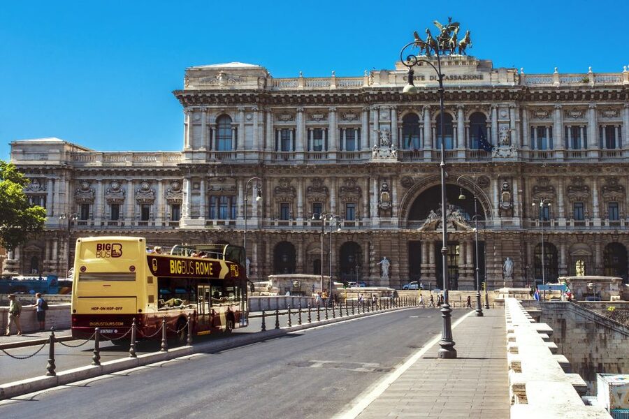 Rome: Hop-On Hop-Off Bus and Optional Cruise Port Transfer - Borghese Gardens from the upper deck