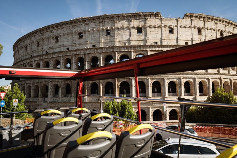 Rome: Hop-On Hop-Off Open-Top Bus City Tour - Piazza Venezia and the Mouth of Truth area