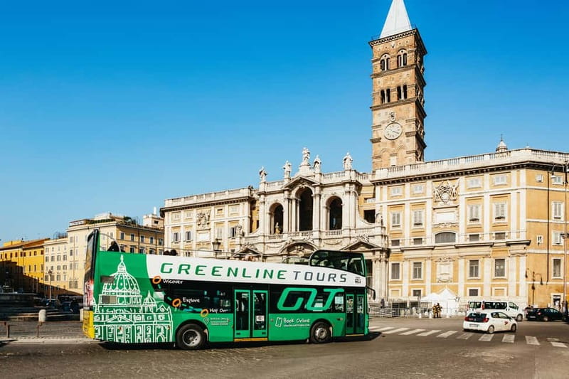 Rome:Hop-On Hop-Off Panoramic Open Bus Ticket 3 Circuits x 1 - Vatican City and the Baroque center