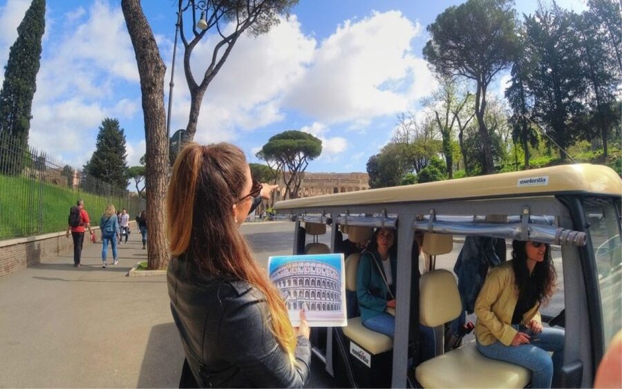 Rome: Night Tour of the City by Golf Cart (Private option) - The Colosseum gives the tour its opening scene