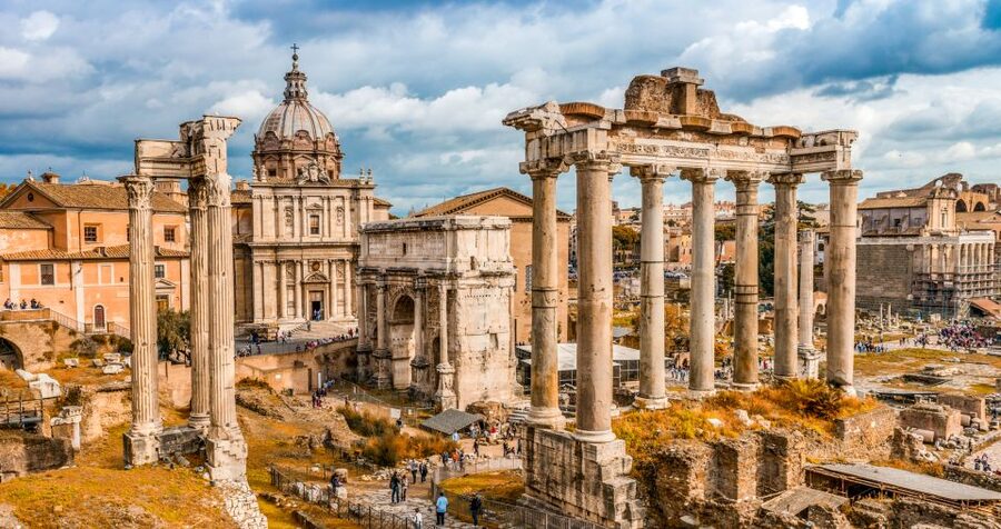 Rome:Palatine Hill Roman Forum Experience & Multimedia Video - Palatine Hill and the view across Rome