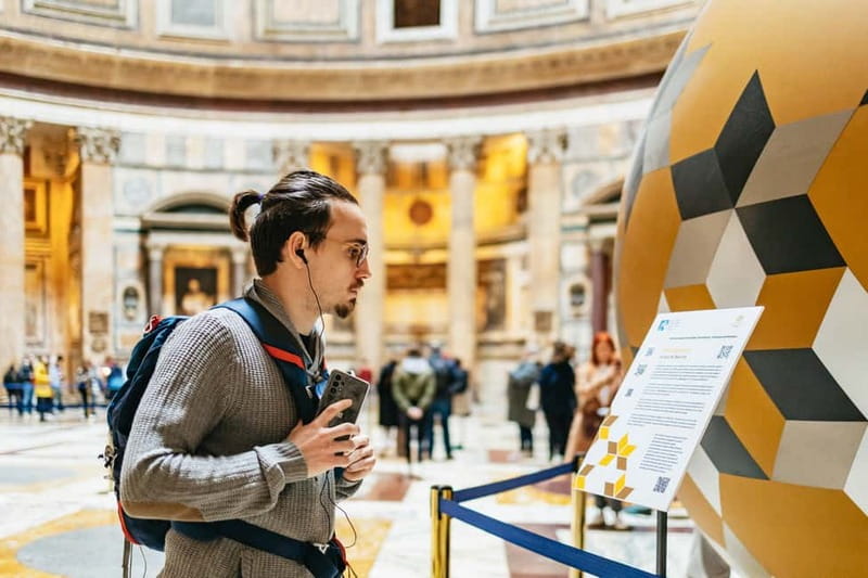 Rome: Pantheon Fast-Track Ticket and Official Audio Guide - The portico and Egyptian granite columns
