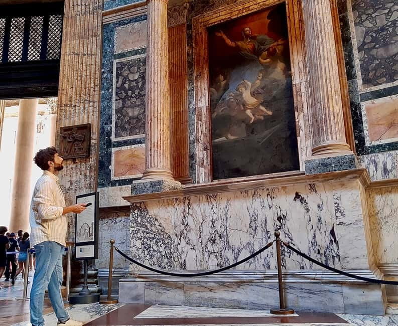 Rome: Pantheon Priority Entry Ticket & Audio Guide App - Getting inside at Piazza della Rotonda