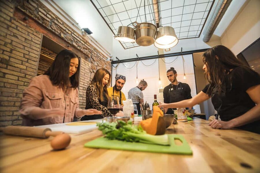 Rome: Pasta Cooking Class with Market Visit and Wine - Lunch with wine, coffee, and limoncello