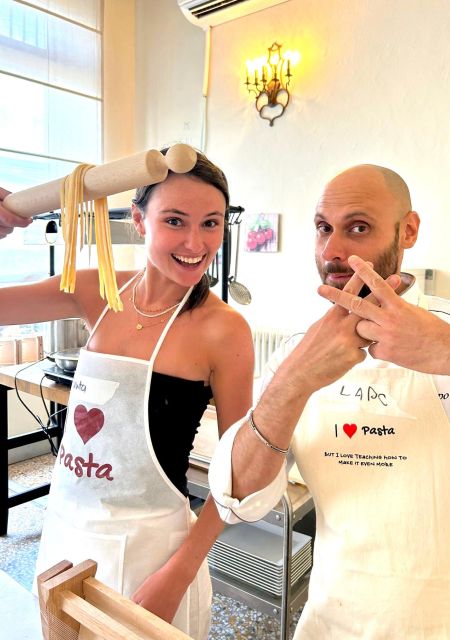 Rome: Pasta Making Class with Wine, Limoncello, and Dessert - Two sauces and the cooking lesson