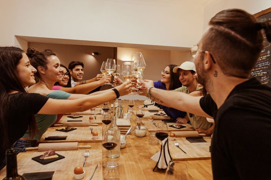 Rome: Pasta Making with Wine Tasting and Dinner in Frascati - Inside the family wine cellar
